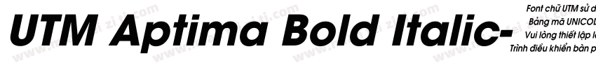 UTM Aptima Bold Italic字体转换